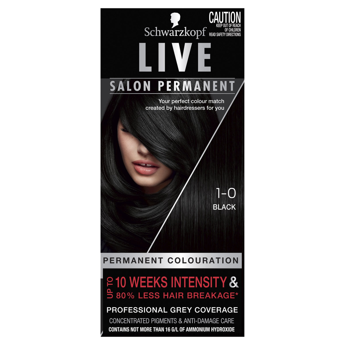 Schwarzkopf Live Salon Permanent 1-0 Black