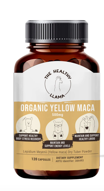 The Healthy Llama Organic Maca Yellow 120 Capsules