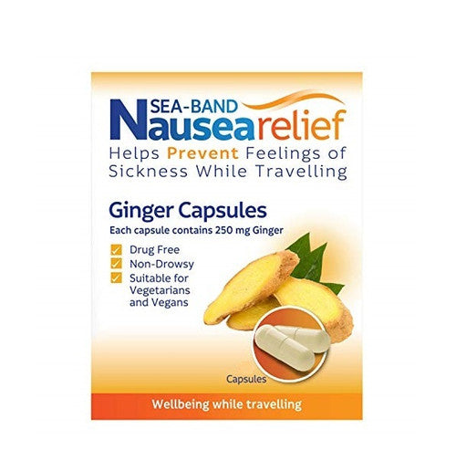 Sea Band Ginger Capsules 250mg 10 Capsules