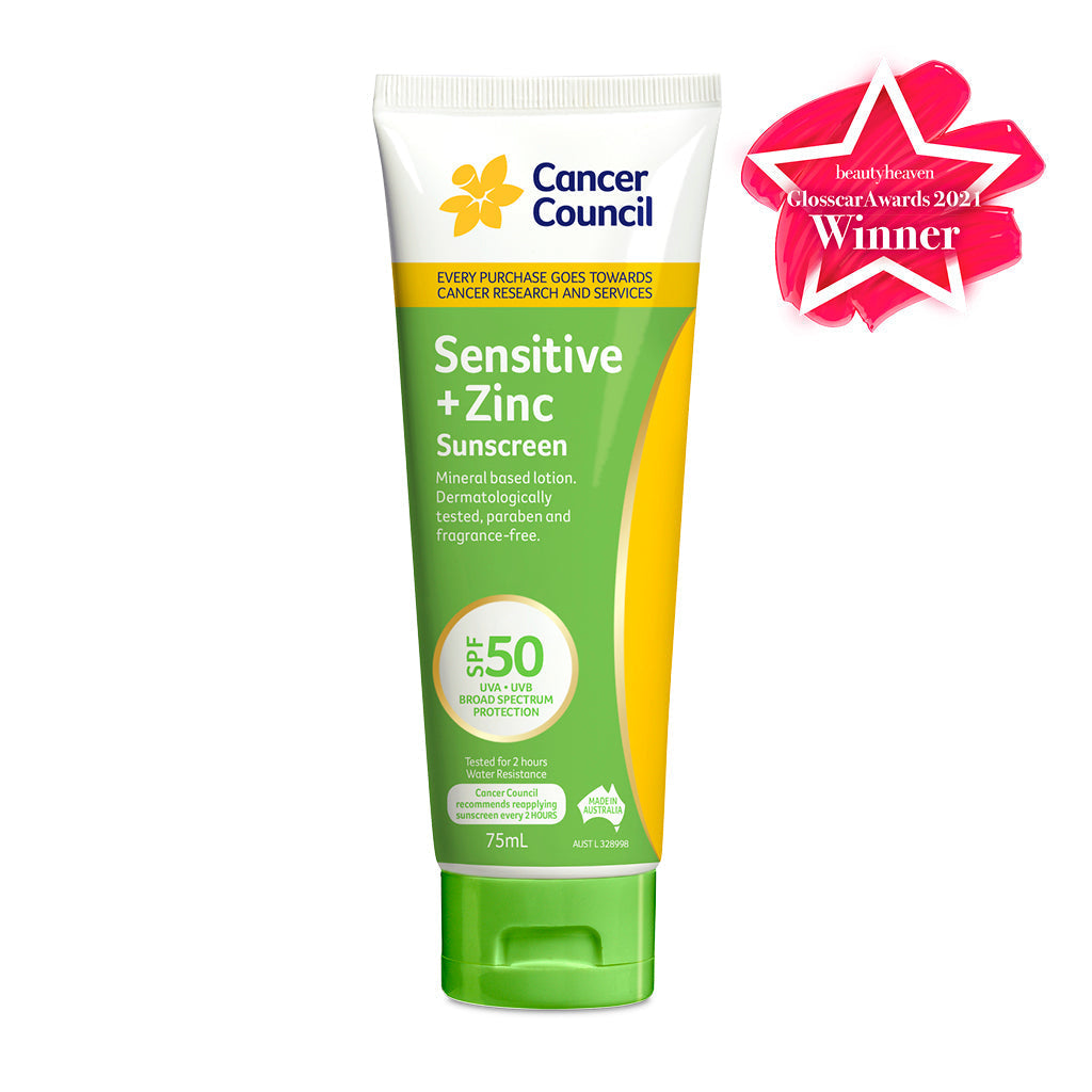 Cancer Council Sensitive Sunscreen SPF 50 Plus - 75mL