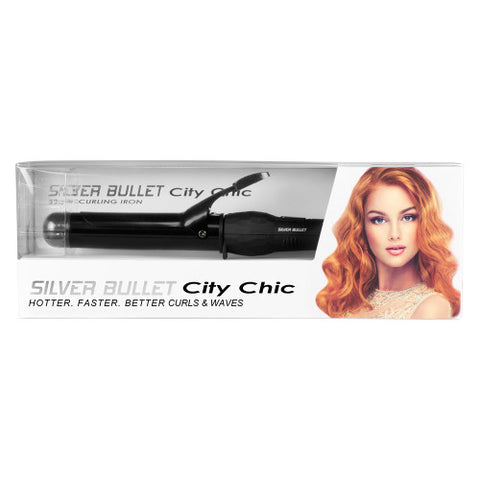 Silver Bullet City Chic Ceramic Curling Iron in 38mm
