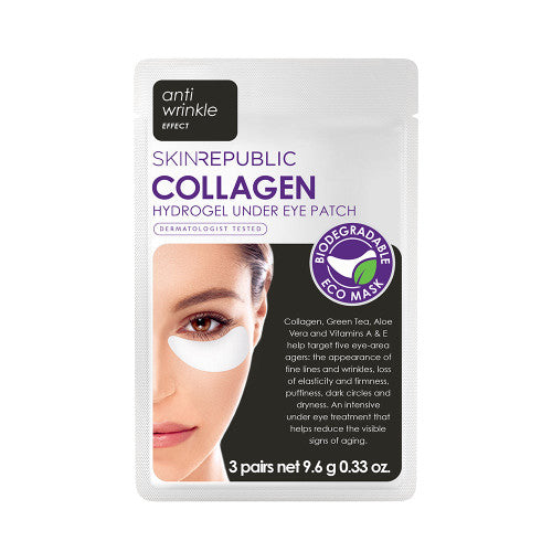 Skin Republic Collagen Biodegradable Hydrogel Under Eye Patch (3 Pairs)