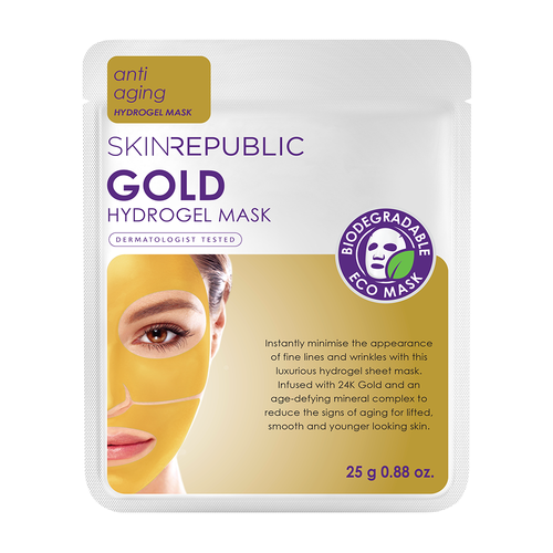 Skin Republic Gold Hydrogel Biodegradable Face Mask