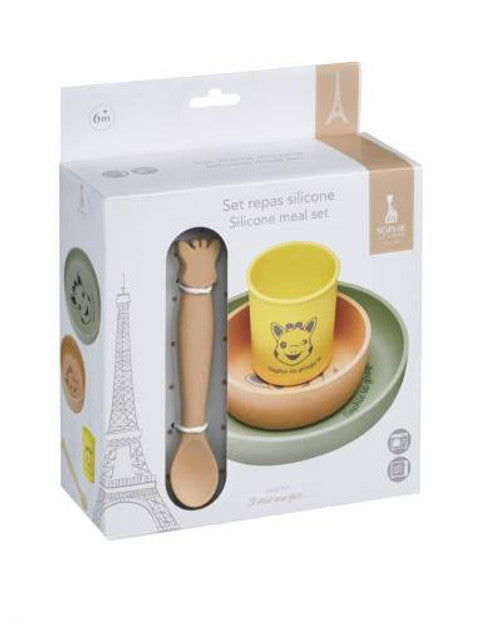 Sophie the Giraffe Silicone Meal Set