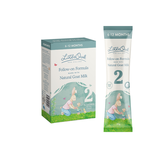 LittleOak Natural Goat’s Milk Follow-On Formula 6 - 12 Months 30g*6 Sachets