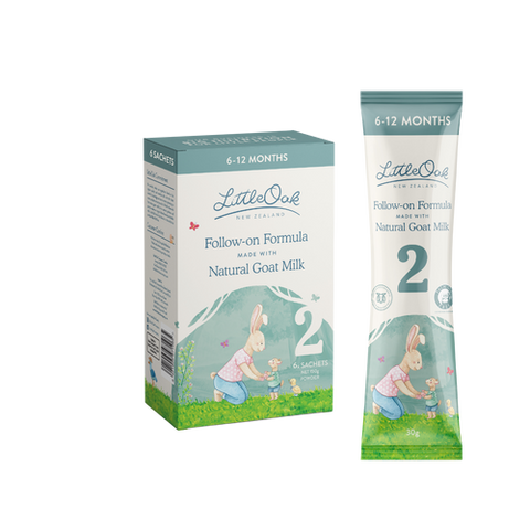 LittleOak Natural Goat’s Milk Follow-On Formula 6 - 12 Months 30g*6 Sachets