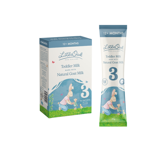 LittleOak Natural Goat Milk Toddler 12+ Months 30g*6 Sachets