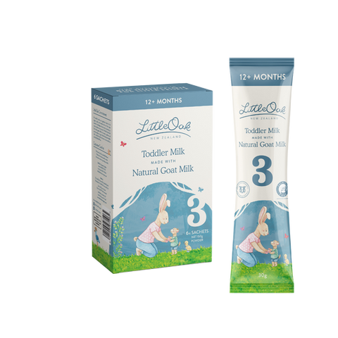 LittleOak Natural Goat Milk Toddler 12+ Months 30g*6 Sachets