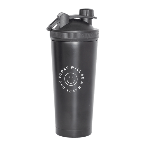 Happy Way Stainless Steel Shaker - Black