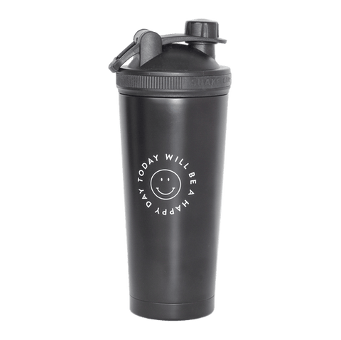 Happy Way Stainless Steel Shaker - Black