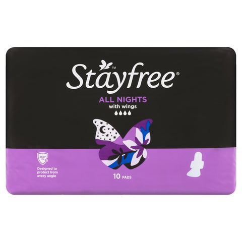 Stayfree Ultra Thin Slim Night Wing 10 Pack