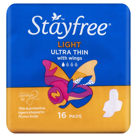 Stayfree Ultra Thin Light Wing 16 Pack