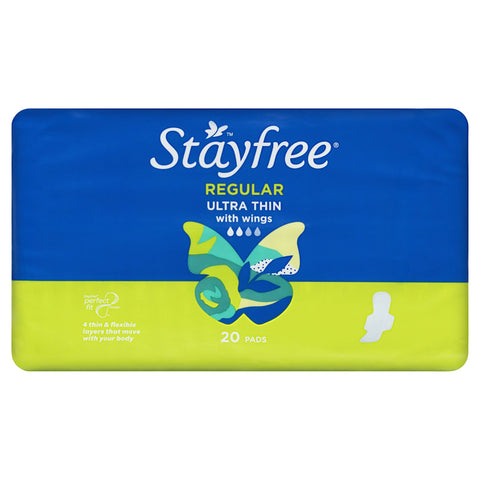 Stayfree Ultra Thin Reg Wing 20 Pack