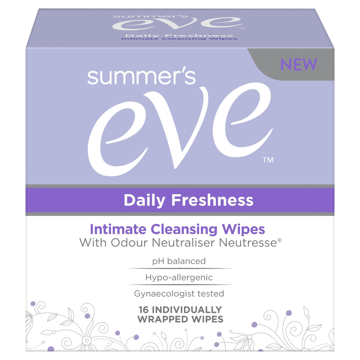 Summer's Eve Daily Freshness Intimate Cleansing Wipes - 16 Wipes
