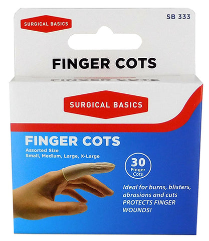 Surgical Basics Finger Cots 30 Pack