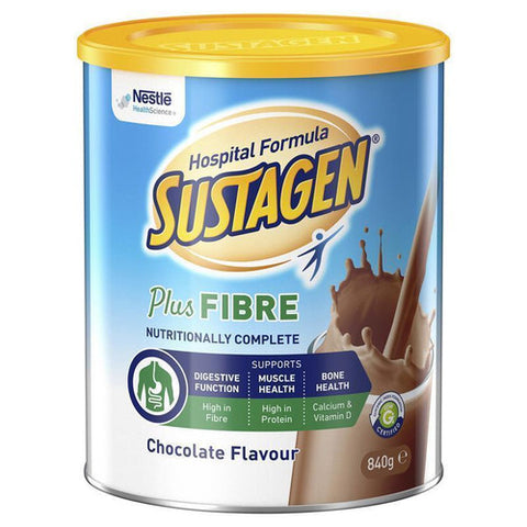 Sustagen Hospital Formula + Fibre 840g Chocolate