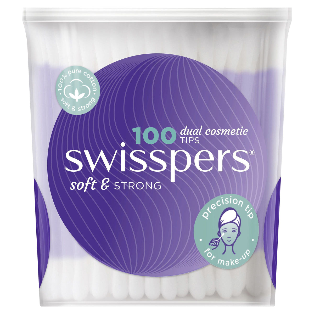 Swisspers Cosmetic Tips 100 Pack