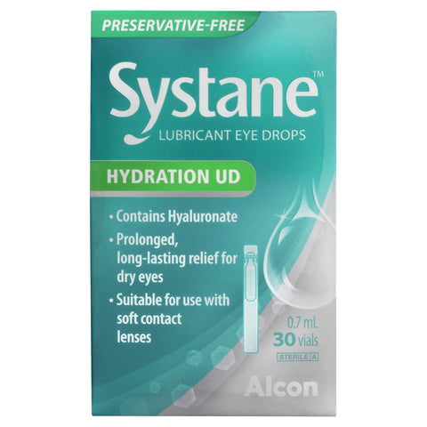 Systane Lubricant Eye Drops Hydration Ud 30 Pack x 0.7mL