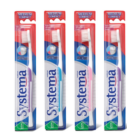 Systema Medium Bristles Compact Head Toothbrush