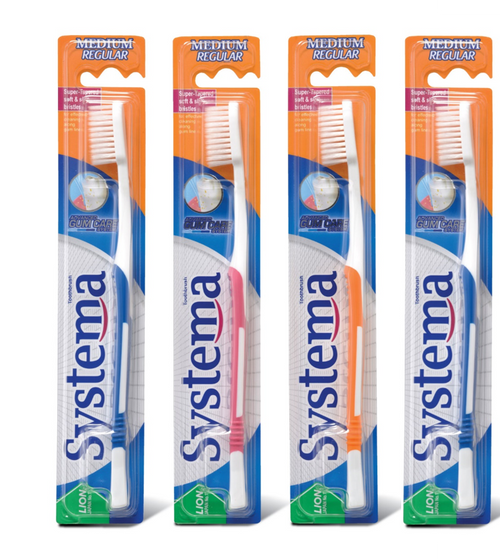 Systema Medium Bristles Regular Head Toothbrush