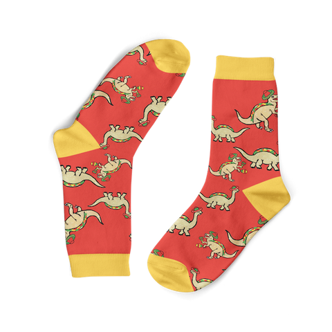 FUNKY SOCK CO Bamboo Socks Jurassic Tacosaurus 1