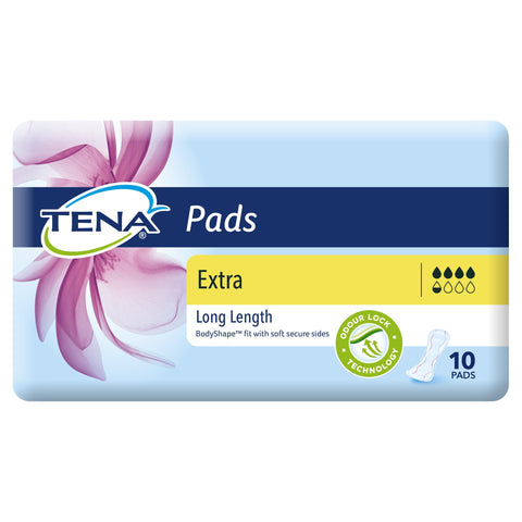Tena Pads Extra Long Length 10 Pack