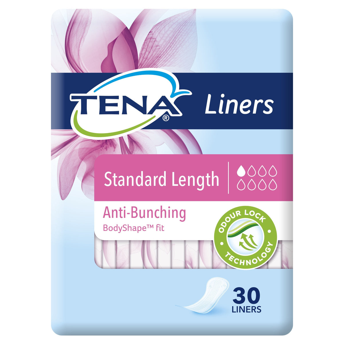 Tena Standard Length Liner 30 Pack