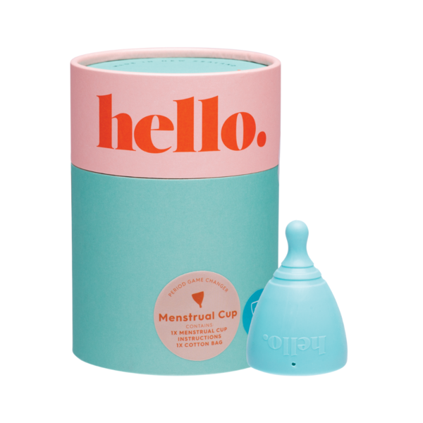 THE HELLO CUP Menstrual Cup Blue S/M 1 Oz Chemist Australia