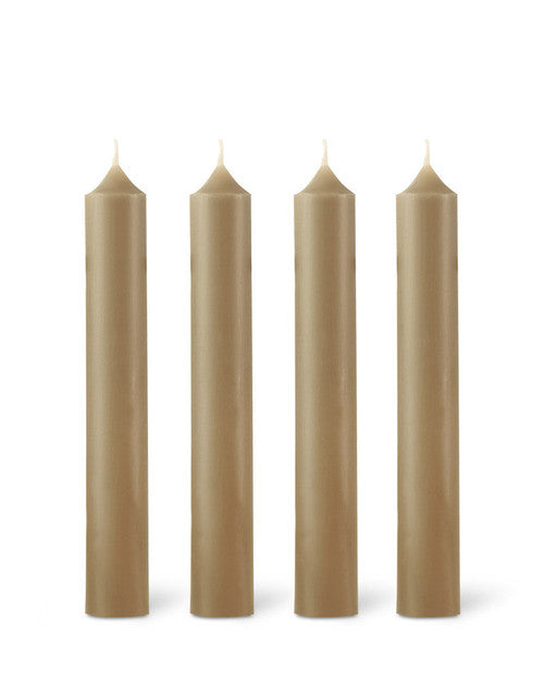 Domaine Lumiere Dinner Candle 7 Hrs Taupe Single