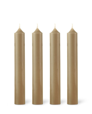 Domaine Lumiere Dinner Candle 7 Hrs Taupe Single