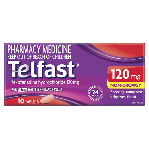 Telfast 120mg 10 Tablets