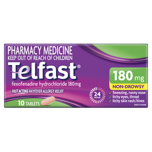 Telfast 180mg 10 Tablets