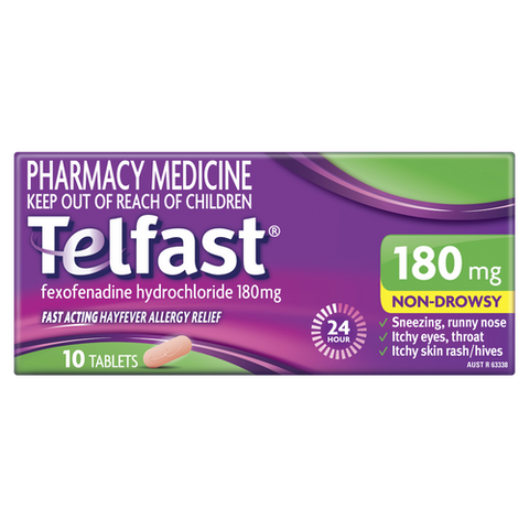 Telfast 180mg 10 Tablets