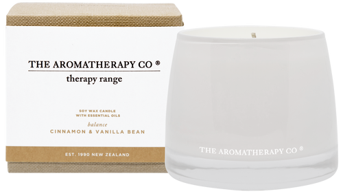 The Aromatherapy Co Balance Cinnamon & Vanilla Bean Candle 260g