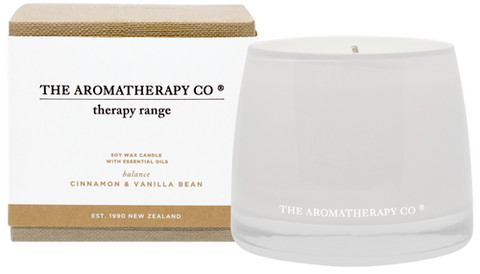 The Aromatherapy Co Balance Cinnamon & Vanilla Bean Candle 260g