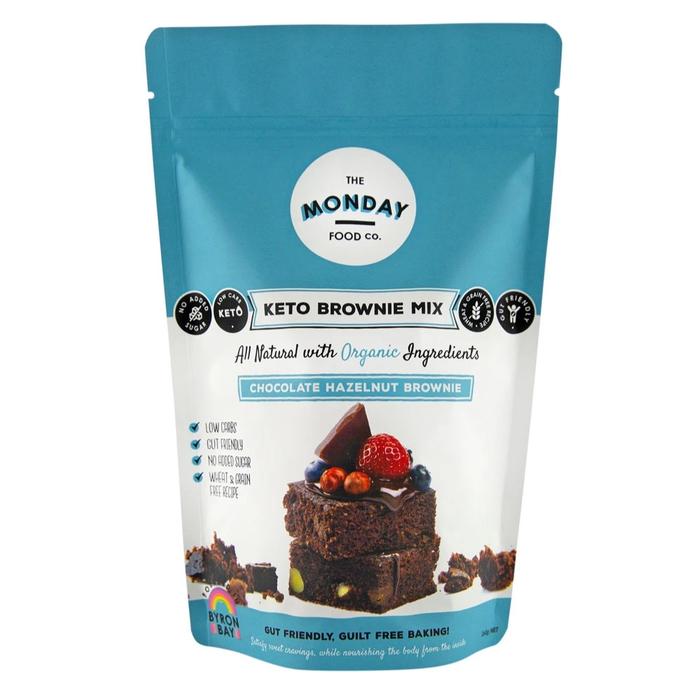THE MONDAY FOOD CO Keto Brownie Mix Chocolate Hazelnut Brownie 260g