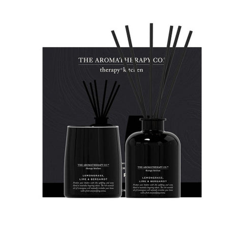 The Aromatherapy Co. Kitchen Refresh Home Fragrance Set Lemongrass, Lime & Bergamot