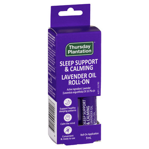 Thursday Plantation Sleep Support & Calming Lavender Oil Roll-On 9ml