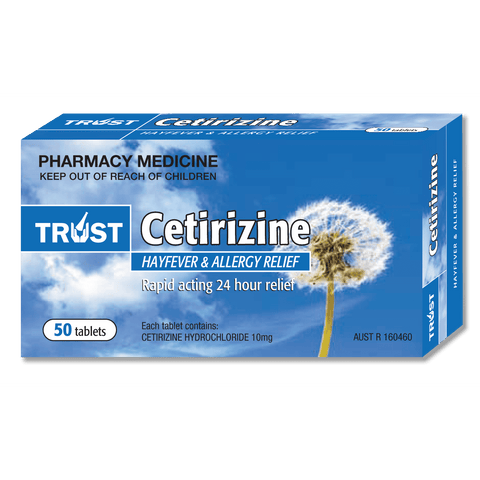 Trust Cetirizine 10mg 50 Tablets