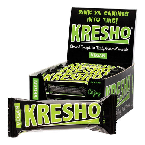 DESERT ISLAND CONFECTIONERY Kresho Bar Chocolate Covered Almond Nougat 45g 24PK