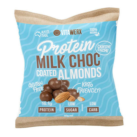 VITAWERX Protein Milk Chocolate Coated Almonds 10x60g