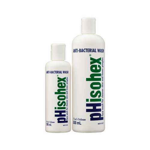 pHisohex Anti-Bacterial Wash 200ml + 500ml bottles