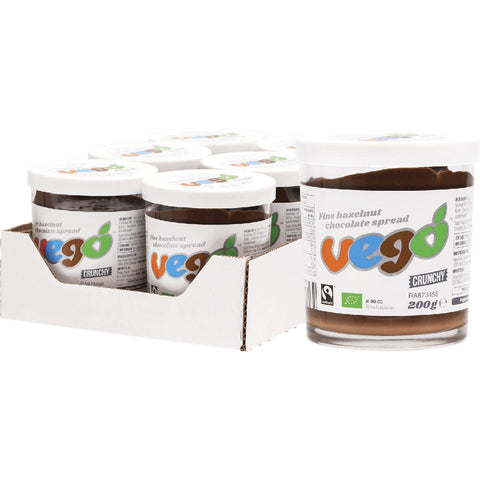 VEGO Hazelnut Chocolate Spread Crunchy 6x200g