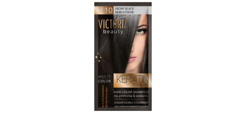 VICTORIA Beauty Hair Colour Shampoo - V10 Ebony Black