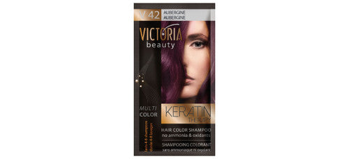 VICTORIA Beauty Hair Colour Shampoo - V42 Aubergine