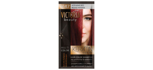 VICTORIA Beauty Hair Colour Shampoo - V47 Intensive Red