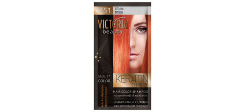 VICTORIA Beauty Hair Colour Shampoo - V51 Titian