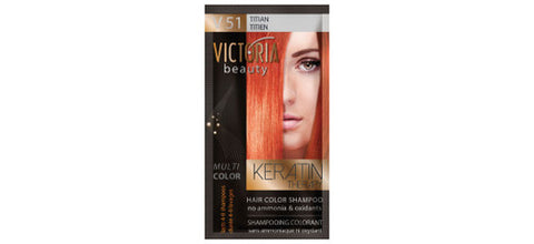 VICTORIA Beauty Hair Colour Shampoo - V51 Titian