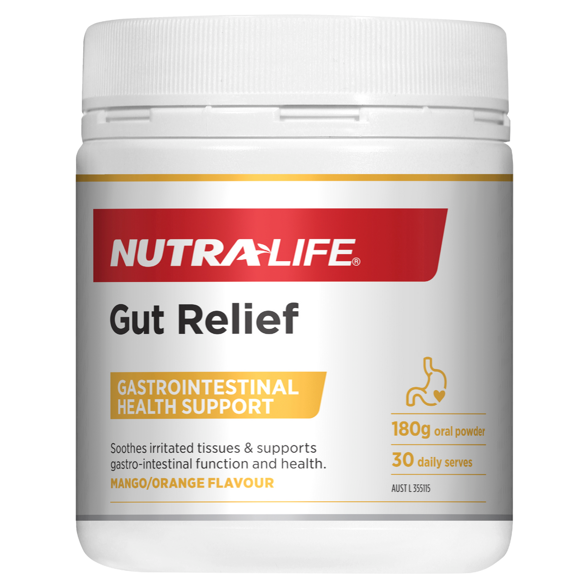 Nutra-Life Gut Relief 180g Oral Powder