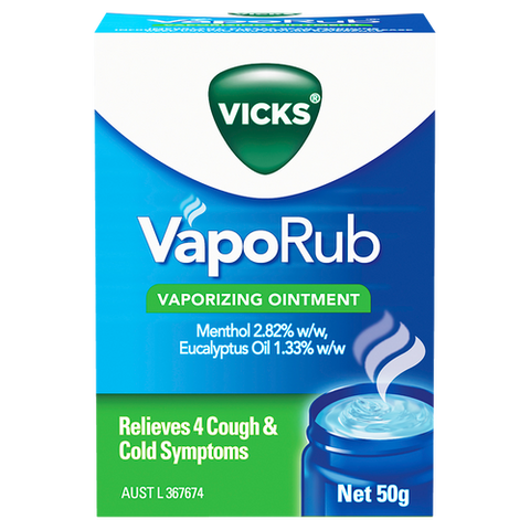 Vicks VapoRub Ointment Decongestant Chest Rub 50g